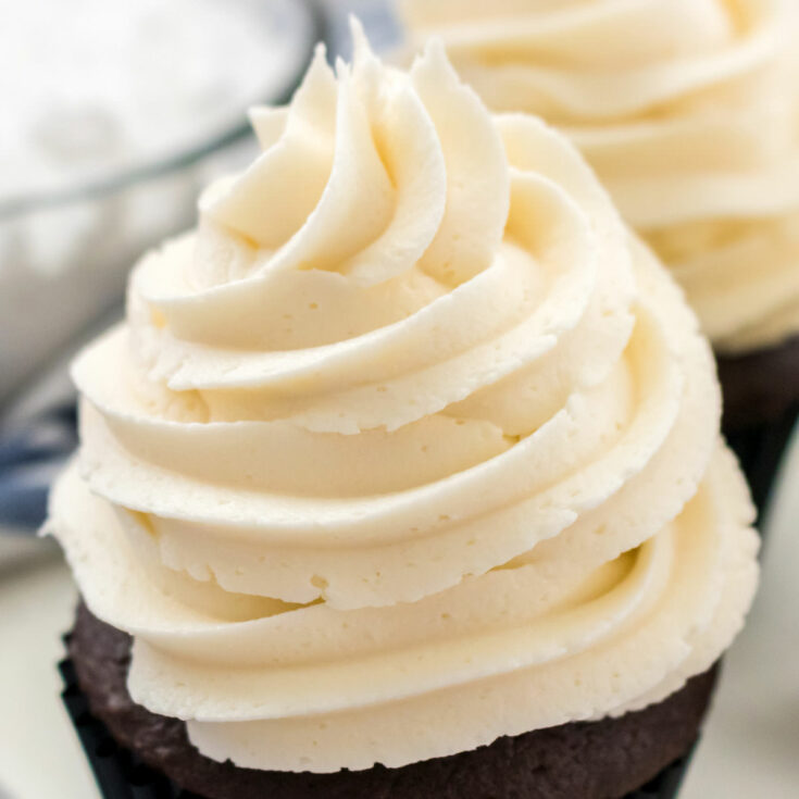 The Best Whipped Vanilla Frosting