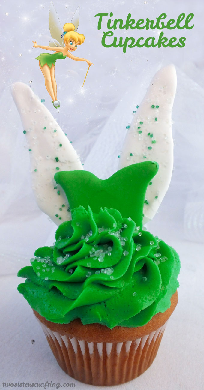 Tinkerbell Cupcakes - so cute and so delicious. Clap if you believe! We have all the directions to make these adorable Disney Tinker Bell Cupcakes that are perfect for a Tinkerbell Birthday Party. Follow us for more great Tinkerbell Party Ideas.
